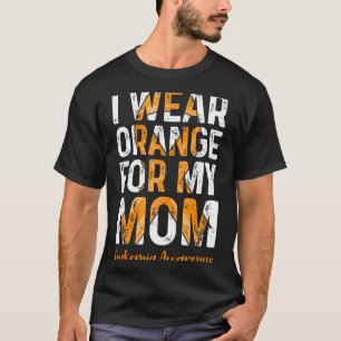 Camiseta Eu visto laranja pela minha mãe - conscientização