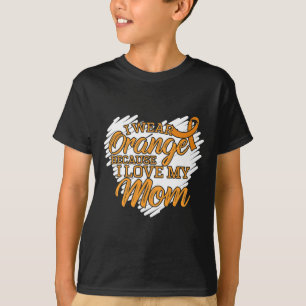 Camiseta Eu Visto Laranja Porque Eu Amo Minha Mãe Por Leuce
