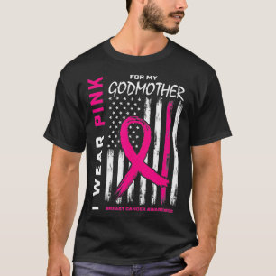 Camiseta Eu Visto Madrinha Cor-de-rosa Sensibilização para 