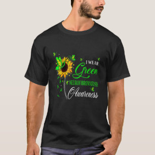 Camiseta Eu Visto Neurofibromatose Verde Sensibilização Gir