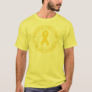 Camiseta Eu visto o amarelo para meu primo