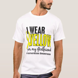Camiseta Eu visto o amarelo para minha endometriose do