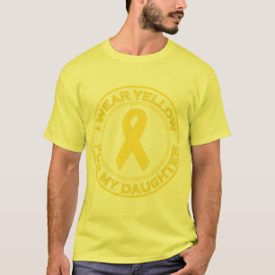 Camiseta Eu visto o amarelo para minha filha