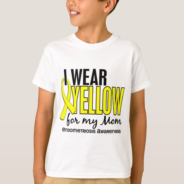 Camiseta Eu visto o amarelo para minha mamã 10 (Frente)