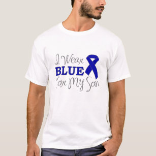 Camiseta Eu visto o azul para meu filho (a fita azul da