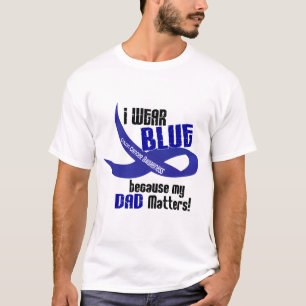 Camiseta Eu visto o azul para minha CONSCIÊNCIA do CANCRO