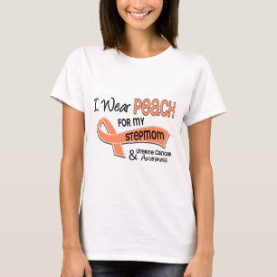 Camiseta Eu visto o cancer uterina da madrasta do pêssego