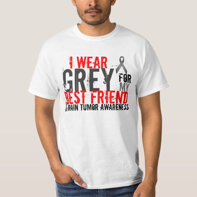 Camiseta eu visto o cinza para meu melhor amigo (Frente)