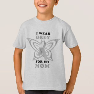 Camiseta Eu visto o cinza para minha mamã