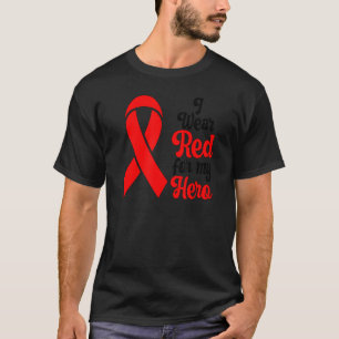Camiseta Eu Visto o Guerreiro Vermelho CHD Mãe Doenças Card