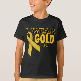 Camiseta Eu visto o ouro para o modelo