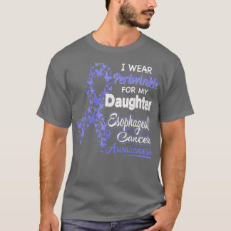 Camiseta Eu visto o Periwinkle para a minha filha Esofágica