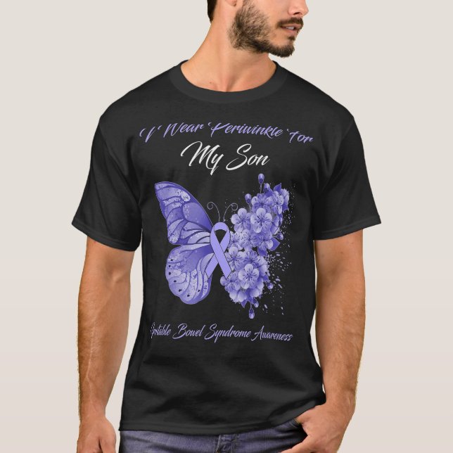 Camiseta Eu Visto O Periwinkle Para O Meu Filho Irritável S (Frente)