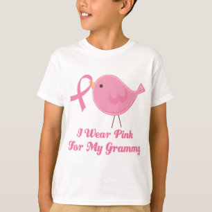 Camiseta Eu visto o rosa para meu Grammy