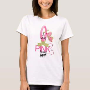 Camiseta Eu visto o rosa para meu t-shirt de BFF