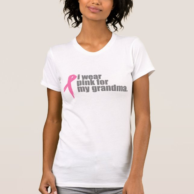 Camiseta Eu visto o rosa para minha avó (Frente)