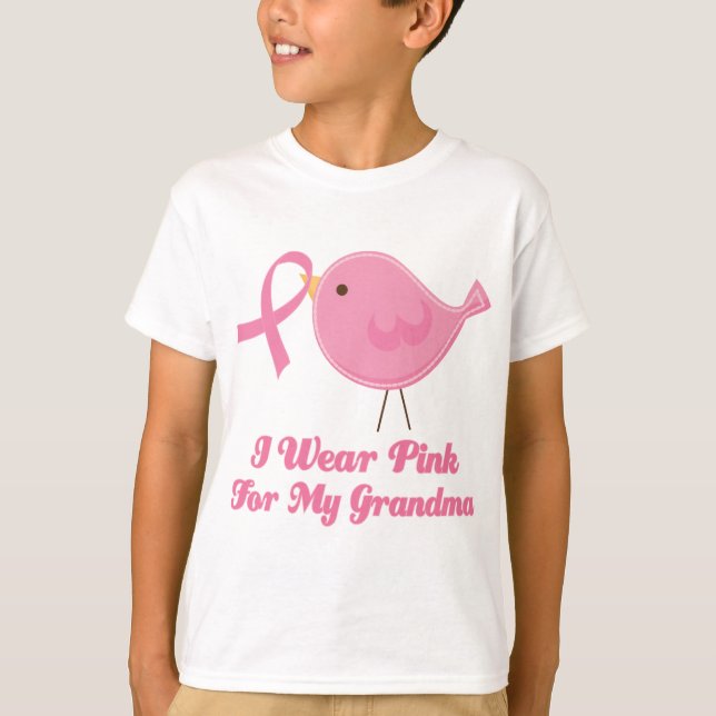 Camiseta Eu visto o rosa para minha avó (Frente)