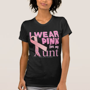 Camiseta Eu visto o rosa para minha consciência T da tia