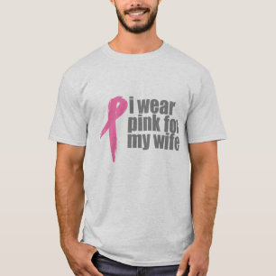 Camiseta Eu visto o rosa para minha esposa