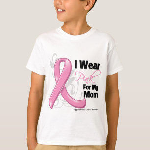 Camiseta Eu visto o rosa para minha mamã - consciência do