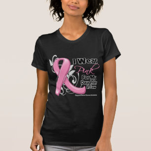 Camiseta Eu visto o rosa para minha nora - cancro da mama