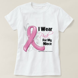 Camiseta Eu visto o rosa para minha sobrinha - consciência