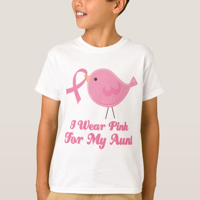 Camiseta Eu visto o rosa para minha tia (Frente)