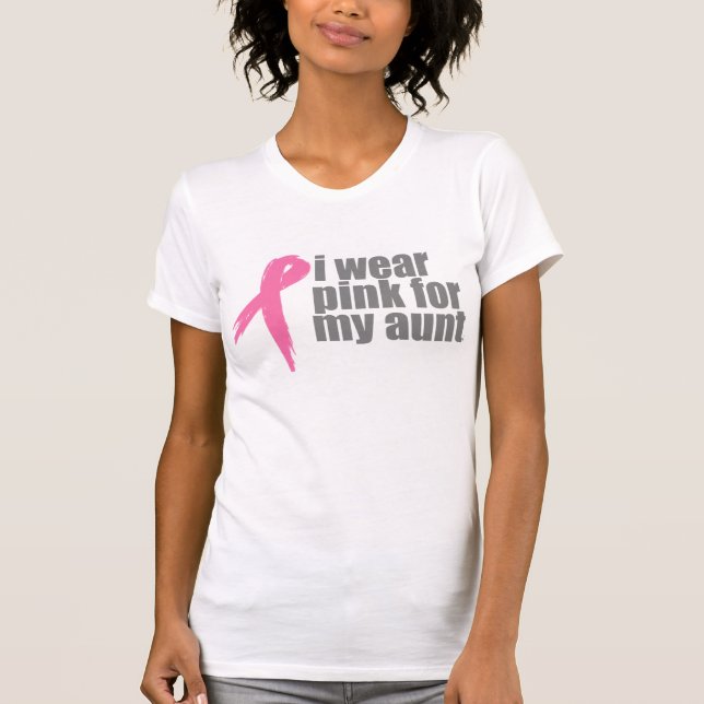 Camiseta Eu visto o rosa para minha tia (Frente)
