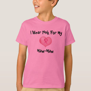 Camiseta Eu visto o rosa para o t-shirt da minha (criança