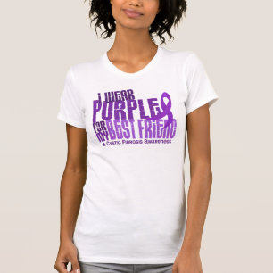 Camiseta Eu visto o roxo para a fibrose cística do melhor