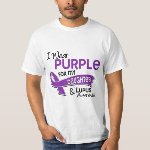 Camiseta Eu visto o roxo para meu lúpus da filha 42