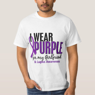 Camiseta Eu visto o roxo para meu lúpus do namorada 10
