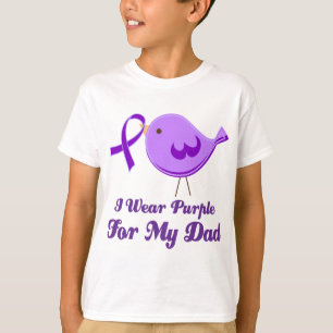 Camiseta Eu visto o roxo para meu pai