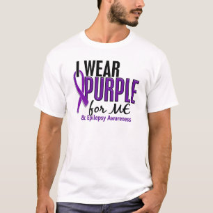 Camiseta Eu visto o roxo para MIM a epilepsia 10