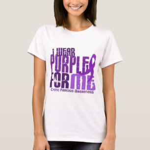 Camiseta Eu visto o roxo para mim a fibrose 6,4 cística