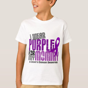 Camiseta Eu visto o roxo para minha doença de Crohn das