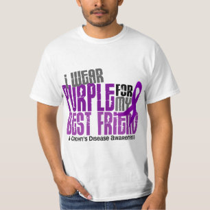 Camiseta Eu visto o roxo para minha doença de Crohn do
