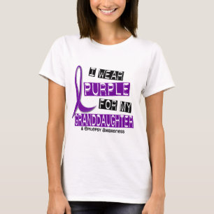 Camiseta Eu visto o roxo para minha epilepsia da neta 37