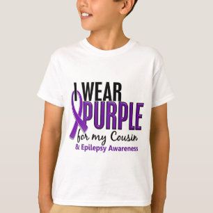 Camiseta Eu visto o roxo para minha epilepsia do primo 10