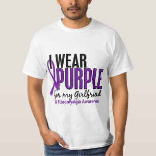 Camiseta Eu visto o roxo para minha fibromialgia do