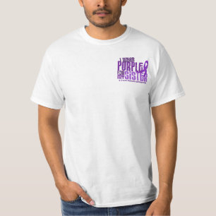 Camiseta Eu visto o roxo para minha fibrose cística da irm