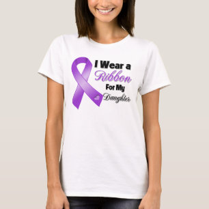 Camiseta Eu visto o roxo para minha filha