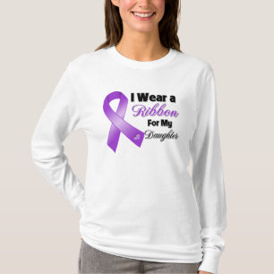 Camiseta Eu visto o roxo para minha filha