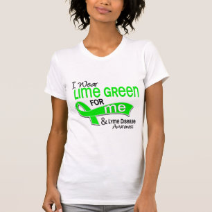 Camiseta Eu visto o verde limão 42 mim doença de Lyme