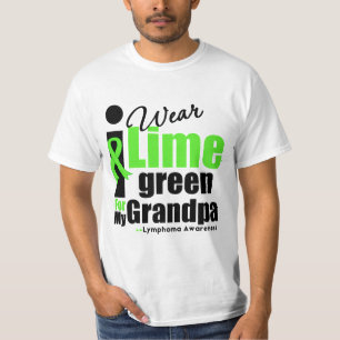 Camiseta Eu visto o verde limão para meu vovô