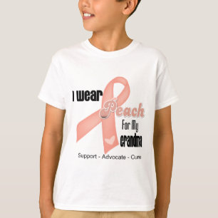 Camiseta Eu Visto Peach Para Minha Avó - Cancer Uterina