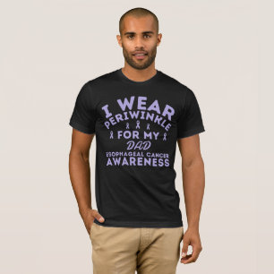 Camiseta Eu Visto Periwinkle Para Personalizar Cancer Esofá