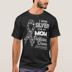 Camiseta Eu Visto Prata Para Minha Mãe Doença De Parkinso