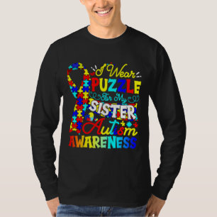 Camiseta Eu Visto Quebra-cabeça para a consciência da minha