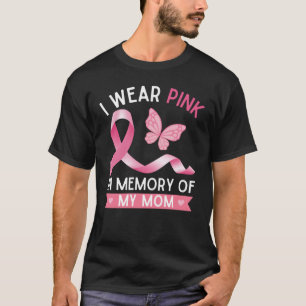 Camiseta Eu visto rosa em memória da minha mãe